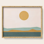 Minimal Line Scape III Serving Tray Gallery Image 1