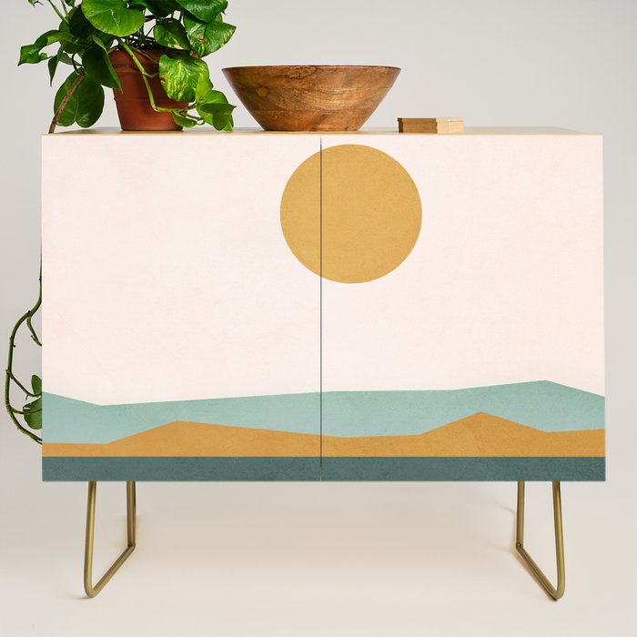 Minimal Line Scape III Credenza Gallery Image 1