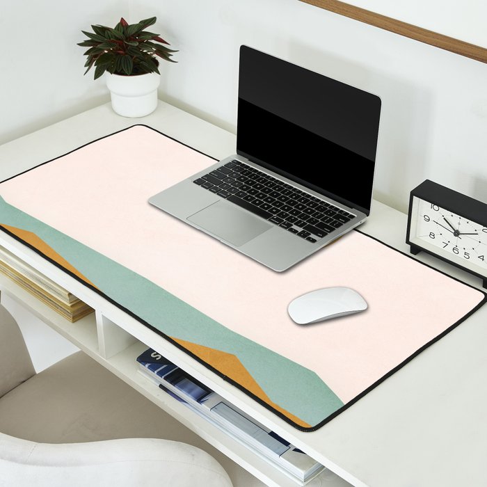 Minimal Line Scape III Desk Mat Gallery Image 2