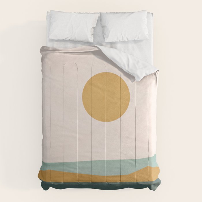 Minimal Line Scape III Comforter Gallery Image 1