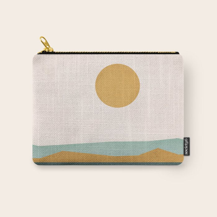 Minimal Line Scape III Carry All Pouch Gallery Image 1