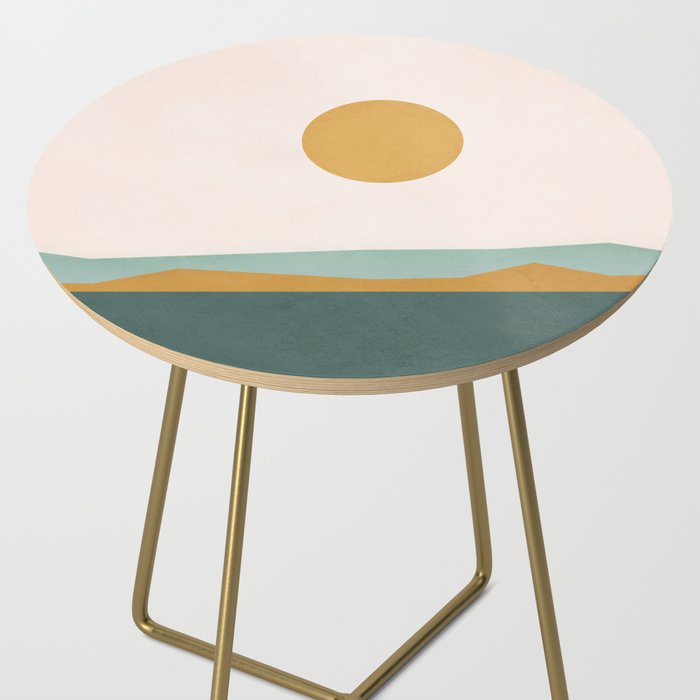 Minimal Line Scape III Side Table Gallery Image 2