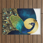 Golden Peacock Outdoor Rug Gallery Image 1
