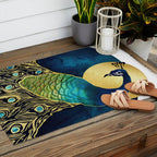 Golden Peacock Outdoor Rug Gallery Image 2