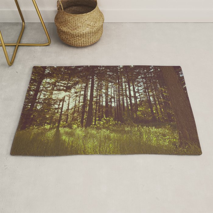 Summer Forest Sunlight - Nature Photography Rug Gallery Image 1