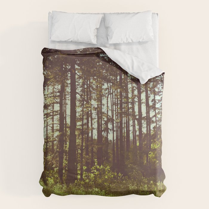 Summer Forest Sunlight - Nature Photography Duvet Cover Gallery Image 6