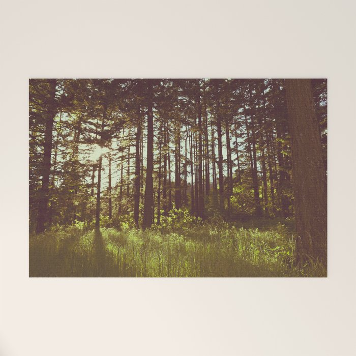 Summer Forest Sunlight - Nature Photography Welcome Mat Gallery Image 1