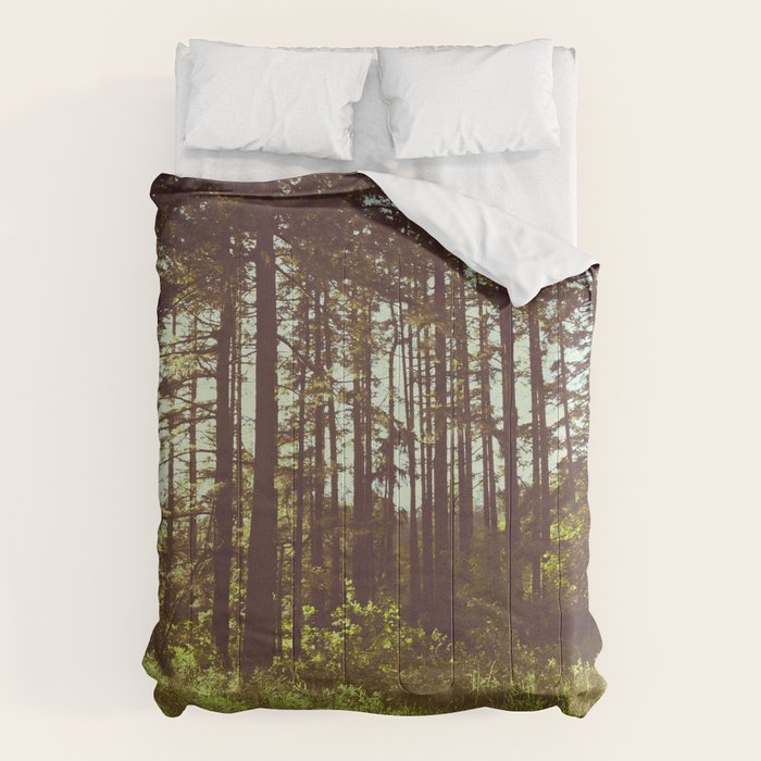 Summer Forest Sunlight - Nature Photography Comforter Gallery Image 6