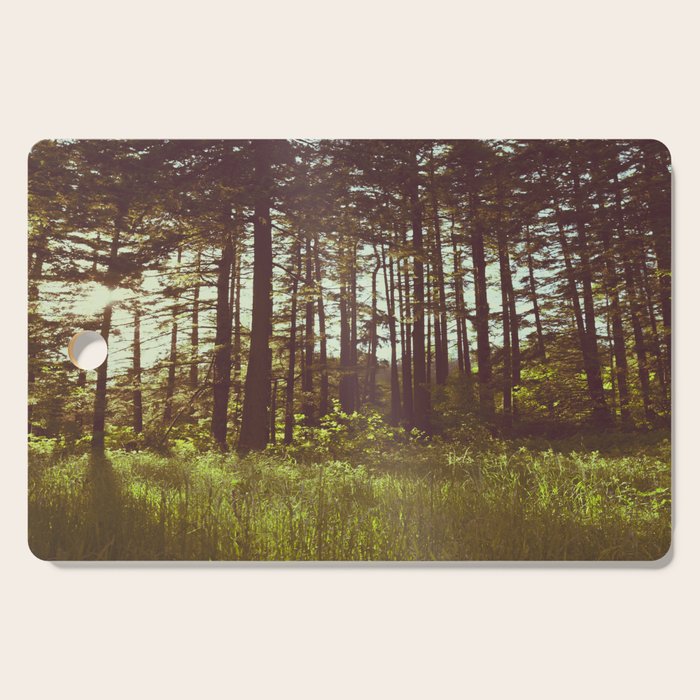 Summer Forest Sunlight - Nature Photography Cutting Board Gallery Image 1