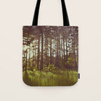 Summer Forest Sunlight - Nature Photography Tote Bag Gallery Image 1