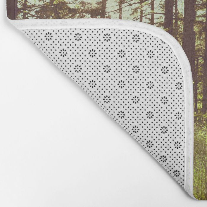 Summer Forest Sunlight - Nature Photography Bath Mat Gallery Image 2