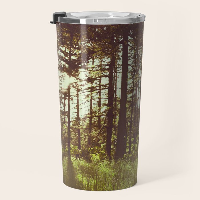 Summer Forest Sunlight - Nature Photography Travel Mug Gallery Image 3