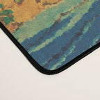 Waters of Goh - Ocean Nature Landscape in Yellow and Blue Desk Mat Gallery Image 4