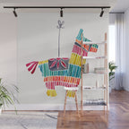Mexican Donkey PinÌata - CMYK Palette Wall Mural Gallery Image 1