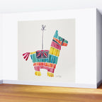 Mexican Donkey PinÌata - CMYK Palette Wall Mural Gallery Image 2