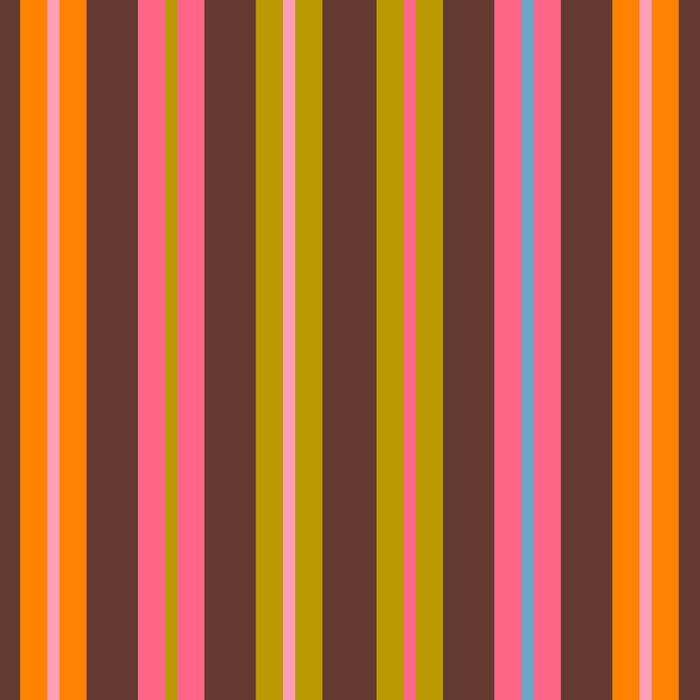 Eclectic Double Stripes Colorful Vertical Pattern with Brown Coffee Mug Gallery Image 2