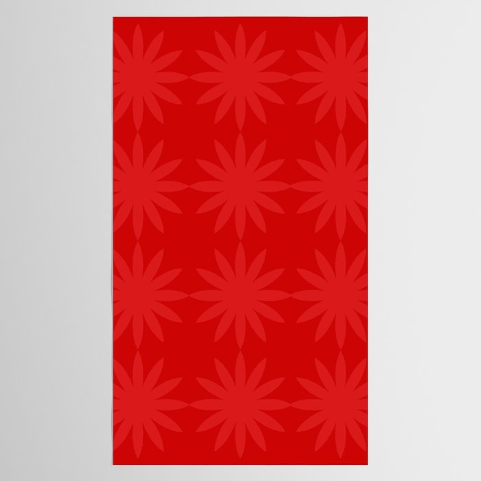 Red Star flower 2 Tablecloth Gallery Image 2