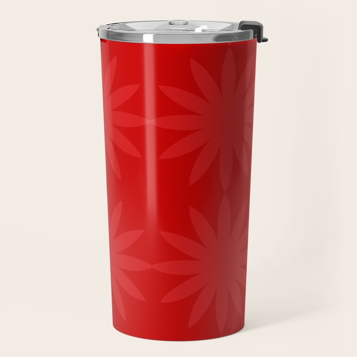 Red Star flower 2 Travel Mug Gallery Image 2
