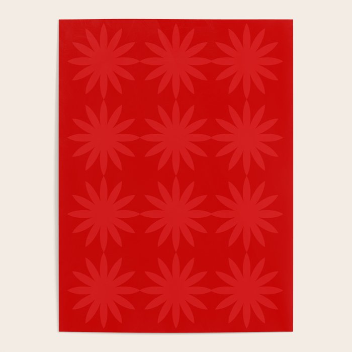 Red Star flower 2 Poster Gallery Image 4