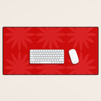 Red Star flower 2 Desk Mat Gallery Image 1