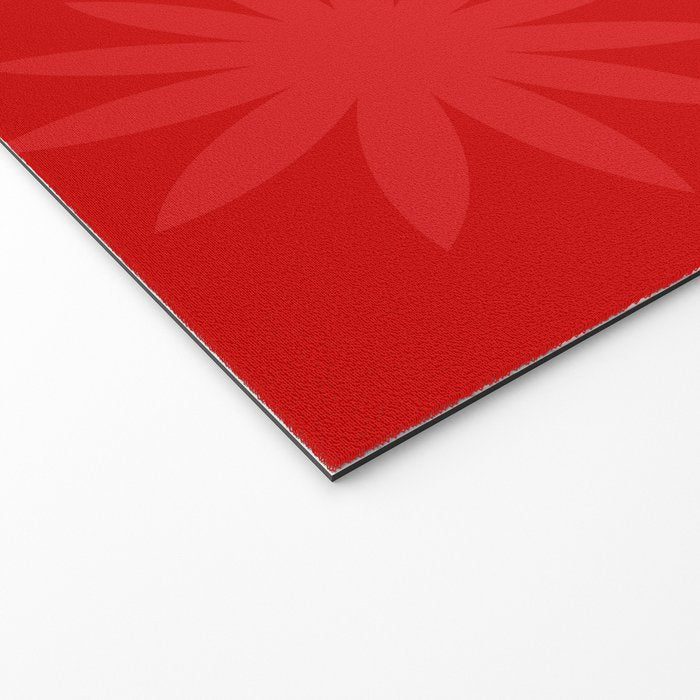 Red Star flower 2 Welcome Mat Gallery Image 2