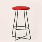Red Star flower 2 Stool Gallery Image 1