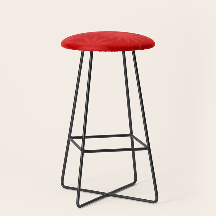 Red Star flower 2 Stool Gallery Image 1