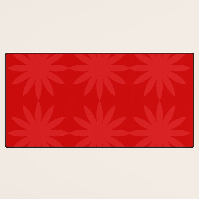 Red Star flower 2 Desk Mat Gallery Image 3