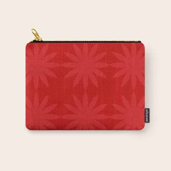 Red Star flower 2 Carry All Pouch Gallery Image 1