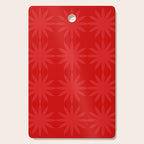 Red Star flower 2 Cutting Board Gallery Image 1