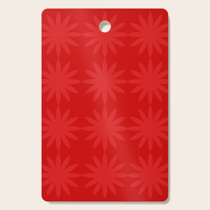 Red Star flower 2 Cutting Board Gallery Image 1