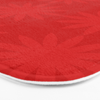 Red Star flower 2 Bath Mat Gallery Image 3