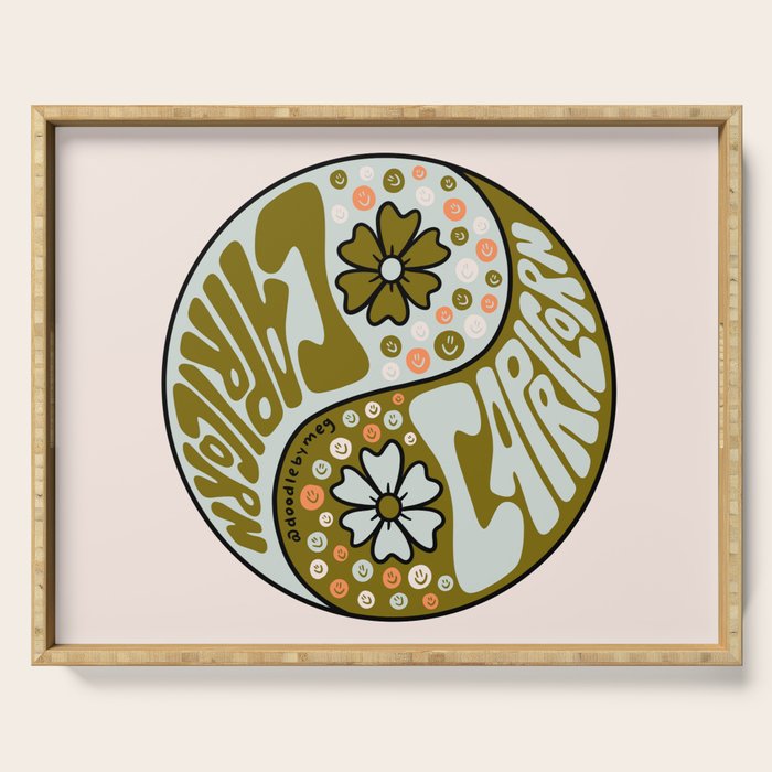 Capricorn Yin Yang Serving Tray Gallery Image 1