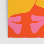 Bold and Bright - Afro Woman Portrait in Hot Pink and Orange Poster Gallery Image 3