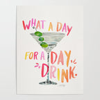 What a Day for a Day Drink â Melon Typography Poster Gallery Image 4