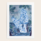 Little Morel Mushrooms in Blue Night Poster Gallery Image 4