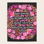 Always Remember - Pink & Charcoal Palette Poster Gallery Image 4