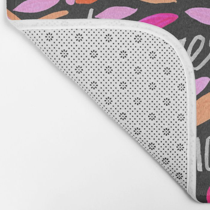 Always Remember - Pink & Charcoal Palette Bath Mat Gallery Image 2