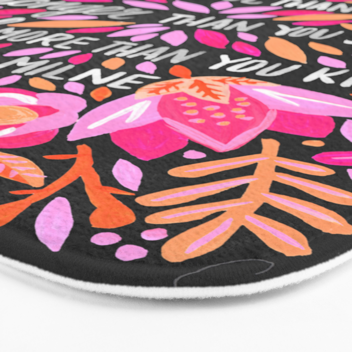 Always Remember - Pink & Charcoal Palette Bath Mat Gallery Image 3