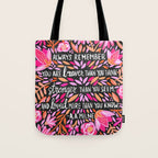 Always Remember - Pink & Charcoal Palette Tote Bag Gallery Image 1