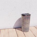 Antique Persian Golden Plum Rose Kirman Rug Print Travel Mug Gallery Image 4