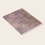 Antique Persian Golden Plum Rose Kirman Rug Print Notebook Gallery Image 2