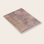 Antique Persian Golden Plum Rose Kirman Rug Print Notebook Gallery Image 3