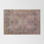 Antique Persian Golden Plum Rose Kirman Rug Print Rug Gallery Image 2