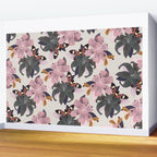 Lilies and butterflies insects Wall Mural Gallery Image 2