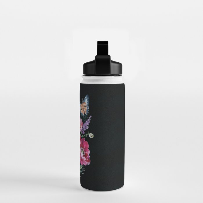 Butterfly Floral Bouquet Water Bottle Gallery Image 2