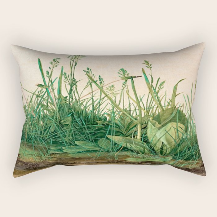 Albrecht Dürer The Great Piece of Turf ,1503 Rectangular Pillow Gallery Image 1