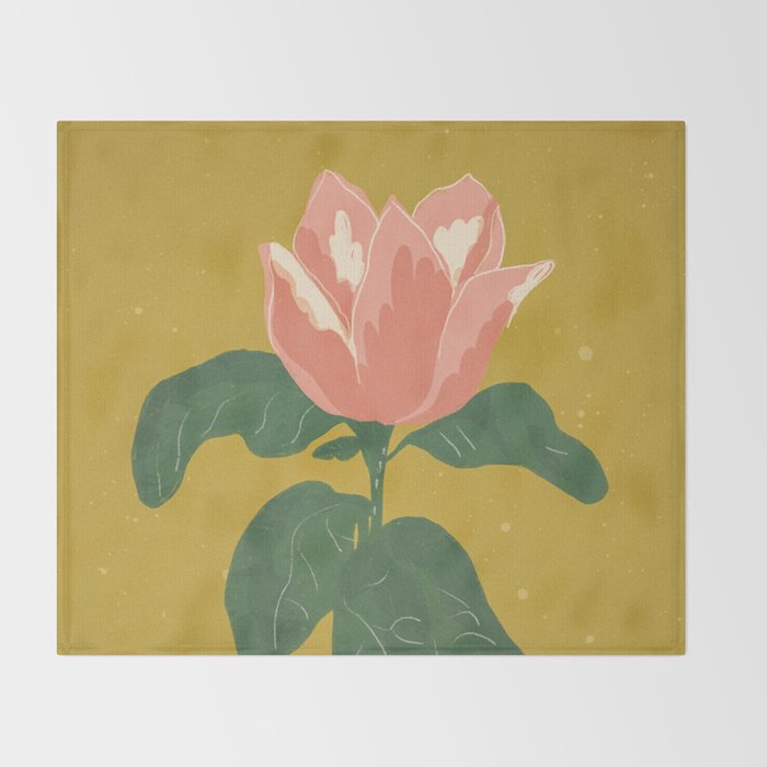 Magnolia #2 Throw Blanket Gallery Image 2