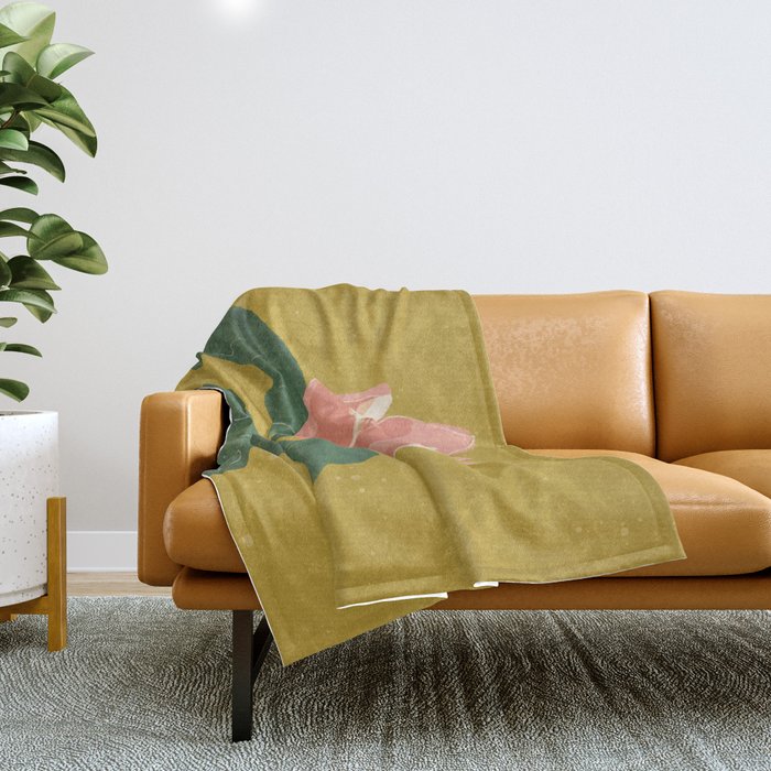 Magnolia #2 Throw Blanket Gallery Image 1