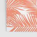 Modern blush coral simple tropical  palm tree pattern Poster Gallery Image 3